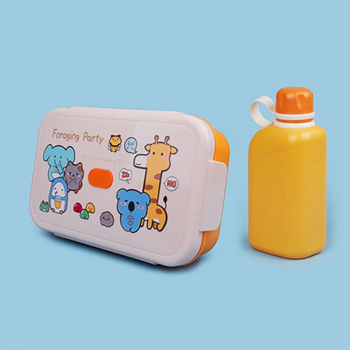 尚趣樂扣大容量單層飯盒(1200ml)+方形運動